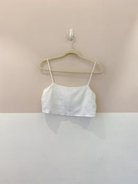 Conjunto branco top+short Loja 3 P/M