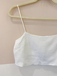 Conjunto branco top+short Loja 3 P/M