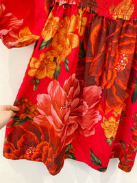 Vestido rosa florido Farm GG