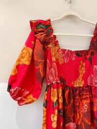 Vestido rosa florido Farm GG