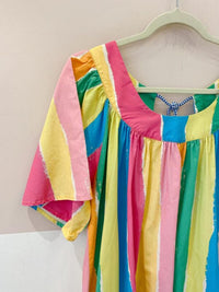 Vestido midi listrado Farm P
