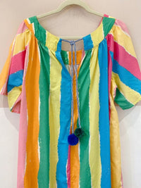 Vestido midi listrado Farm P