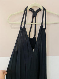 Vestido midi preto Adriana Degreas M