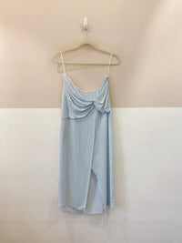Saia midi azul Maria Filó M