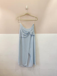 Saia midi azul Maria Filó M