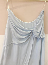 Saia midi azul Maria Filó M