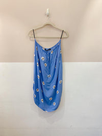 Saia azul estampada Maria Filó G