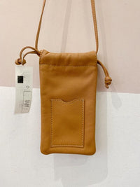 Bolsa couro tiracolo marrom
