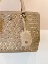 Bolsa couro cinza Tory Burch