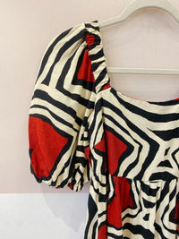 Vestido midi corações Farm PP