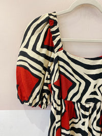 Vestido midi corações Farm PP