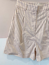 Short listrado bege Iorane 34