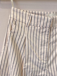 Short listrado bege Iorane 34