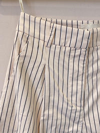Short listrado bege Iorane 34