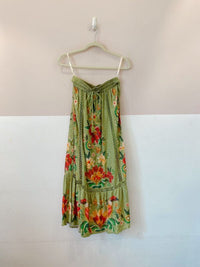 Saia midi verde floral Farm PP