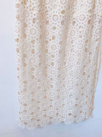 Saia midi crochet off white C&amp;A + PatBo M