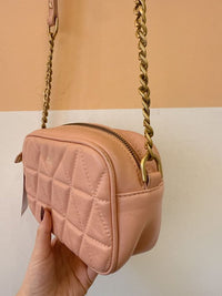 Bolsa tiracolo rosê matelassê Schutz