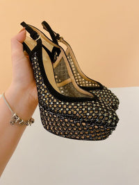 Salto preto brilhos Valentino 37