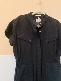 Macacão preto viscolinho/veludo Dress To P