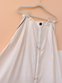 Saia off pesponto preto Dress To M