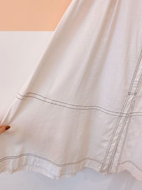 Saia off pesponto preto Dress To M