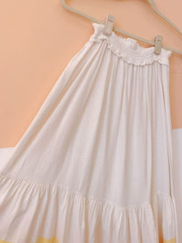 Saia longa off barra colorida Dress To P