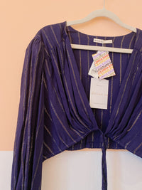Blusa marinho fios luréx Dress To M
