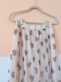Saia midi tule off corações Vivian Fashion GG