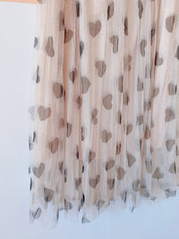 Saia midi tule off corações Vivian Fashion GG