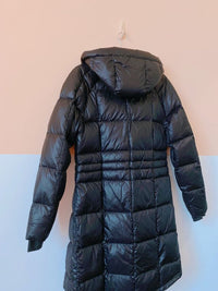 Jaqueta preta alongada puffer The North Face P