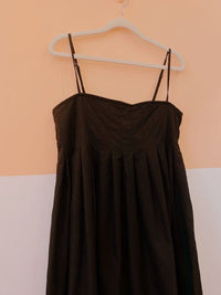 Vestido midi preto corações Shein M