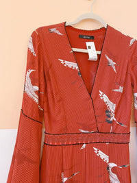 Vestido vermelho cisnes Amissima P