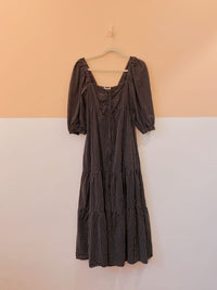 Vestido preto listrado Dress To P