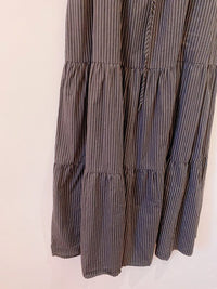 Vestido preto listrado Dress To P
