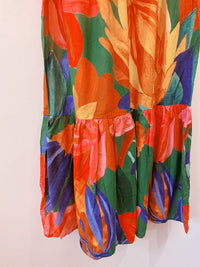 Vestido midi florido colorido Farm G