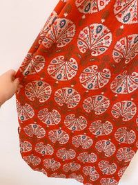 Vestido vermelho estampado Maria Filó G