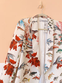 Blazer estampado peixes PatBo 36