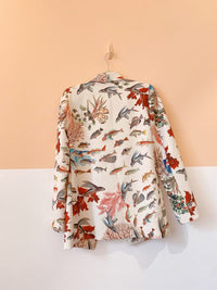 Blazer estampado peixes PatBo 36