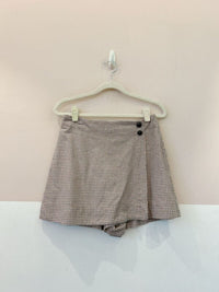 Short saia xadrez bege Dress To M